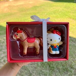 Hello Kitty Cowgirl Salt and Pepper Shakers